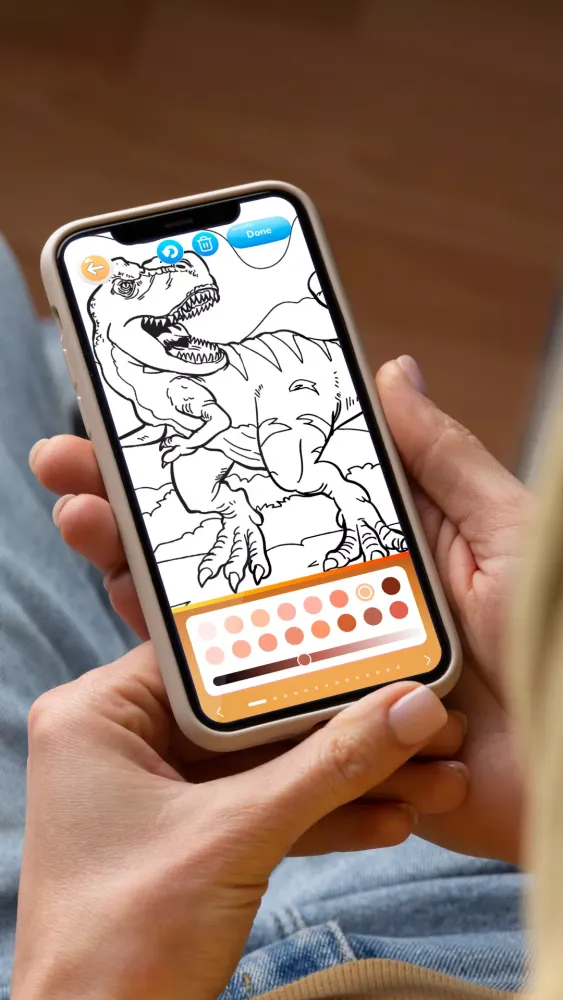 Capturas de pantalla de Dino Coloring World