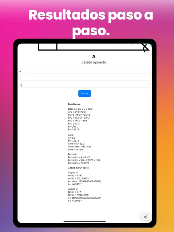 تصاویر Teorema de Pitágoras VIP iPad 
