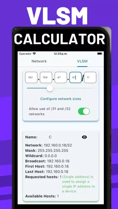VLSM | Subnet Screenshots