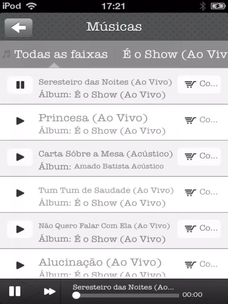 Amado Batista iPad 應用截圖