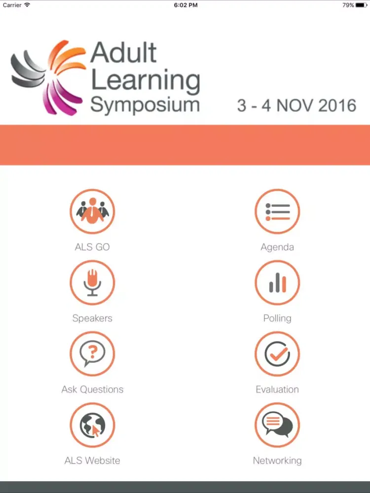 Adult Learning Symposium 2016 iPad 应用截图