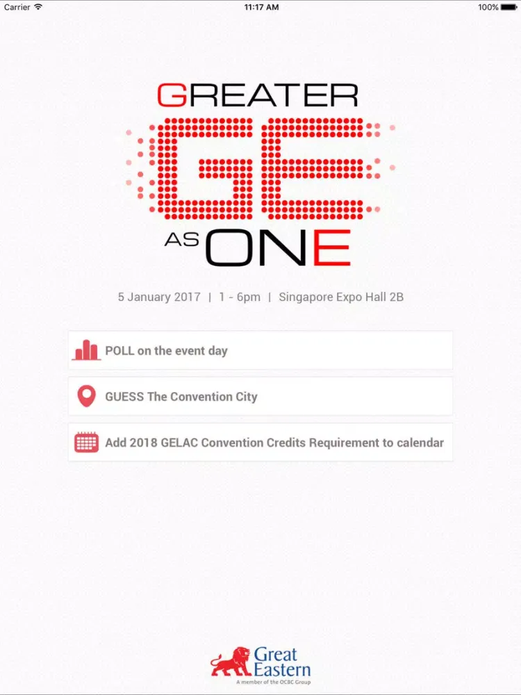 Great Eastern SKO 2017 iPad  스크린샷