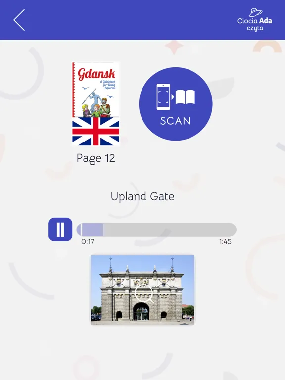 ภาพหน้าจอของ Ciocia Ada czyta iPad 