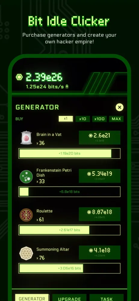 Bit Idle Clicker Screenshots