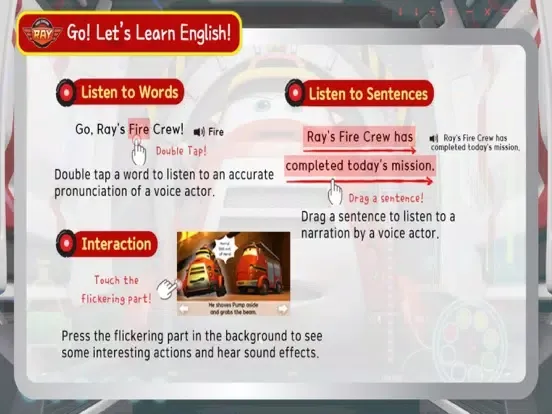 Tangkapan layar Ray, the Space Fire Crew iPad 