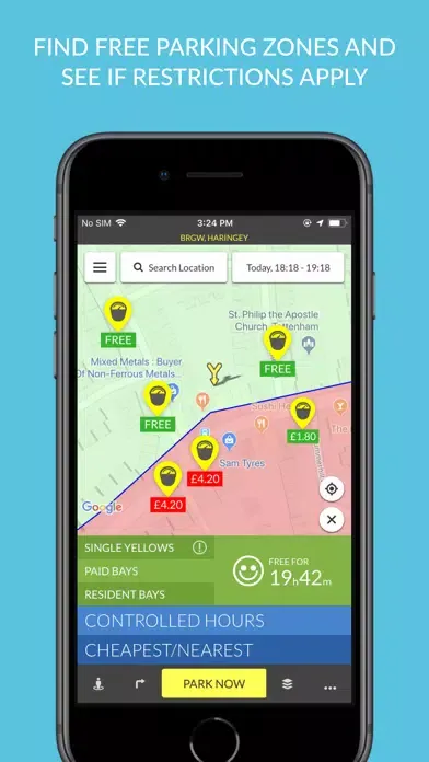 Tangkapan layar AppyParking Harrogate & Dundee