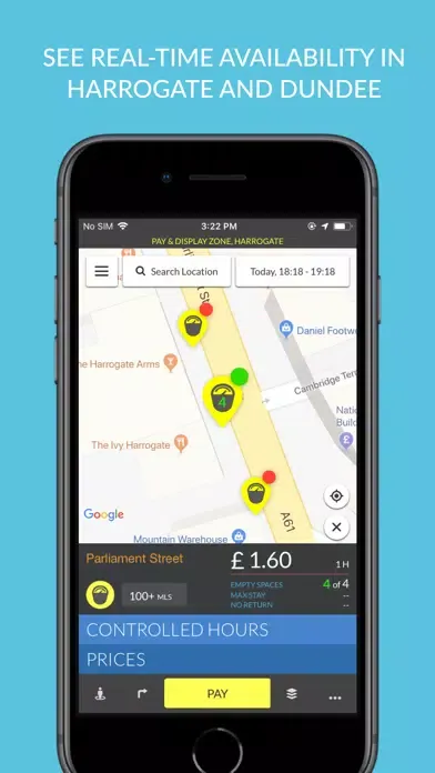 Tangkapan layar AppyParking Harrogate & Dundee