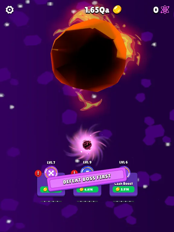 Tangkapan skrin Idle Black Hole iPad 