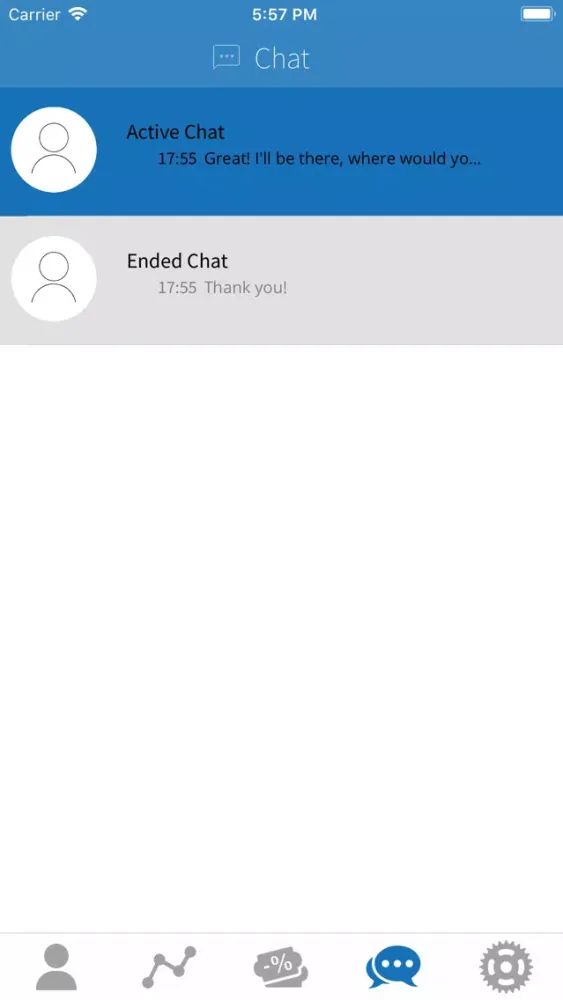 Capturas de pantalla de Webchat