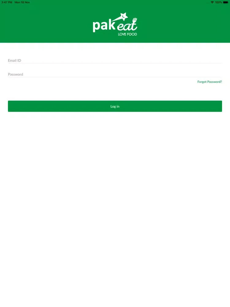Pak Eat Merchant iPad 应用截图