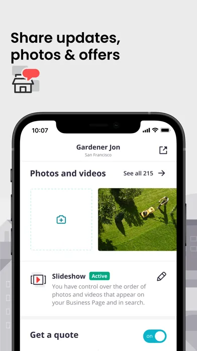 تصاویر Yelp for Business App