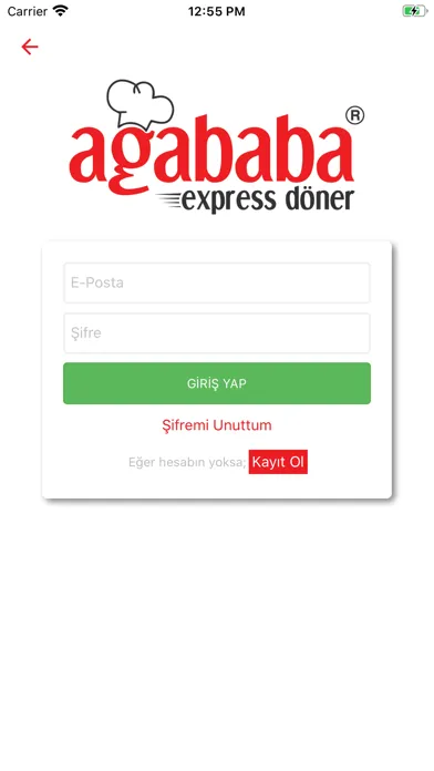Tangkapan layar Ağababa Express Döner
