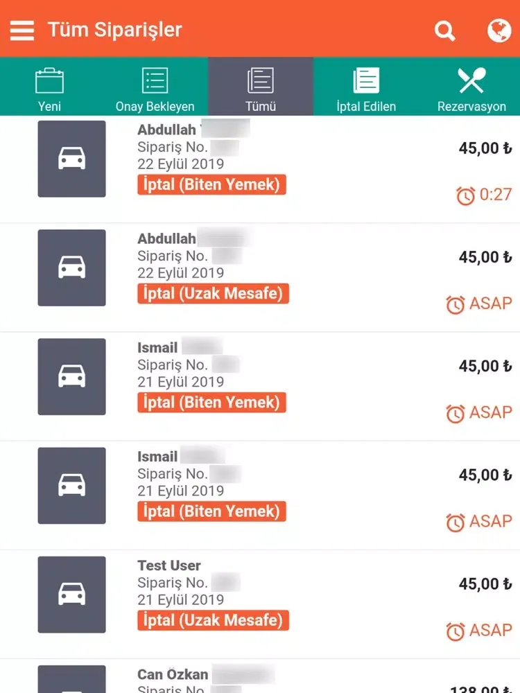 Yemek 56 İşletme iPad  Screenshots