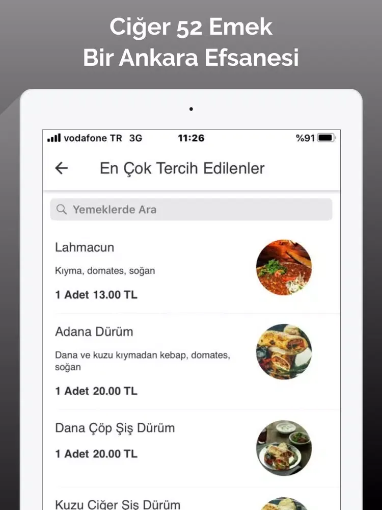 تصاویر Ciğer 52 Emek iPad 