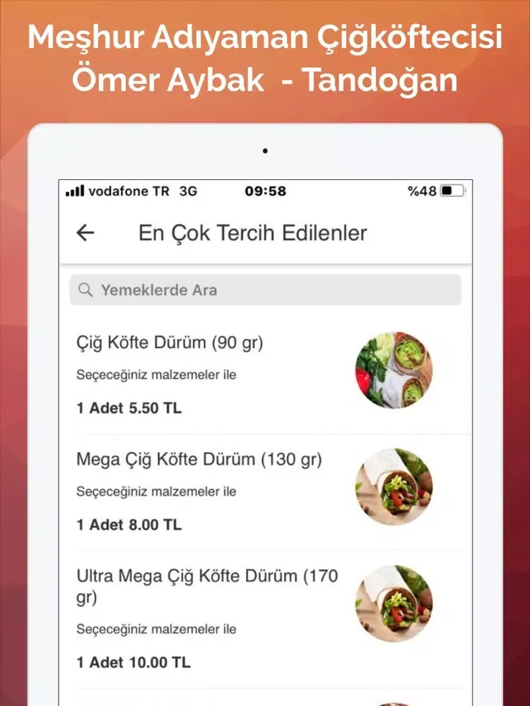 Capturas de tela do Ömer Aybak Tandoğan iPad 