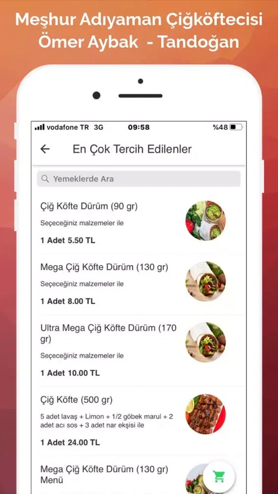 Capturas de tela do Ömer Aybak Tandoğan