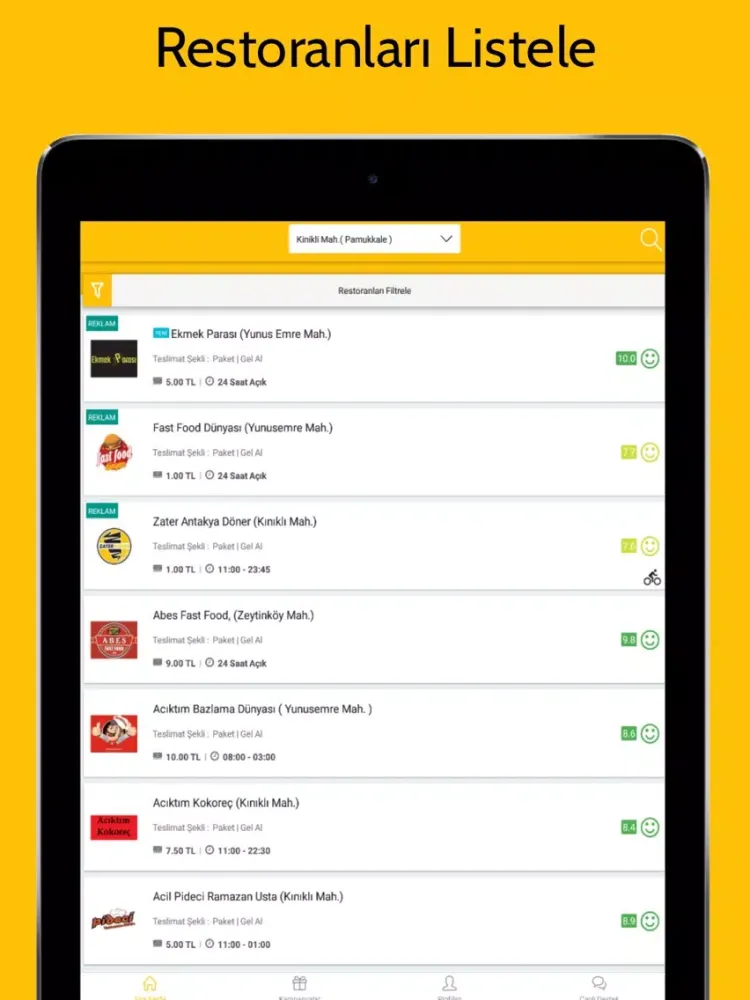 Yemek Dedektifi iPad  Screenshots