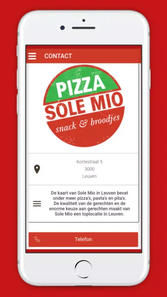 Zrzuty ekranu Pizza Sole Mio