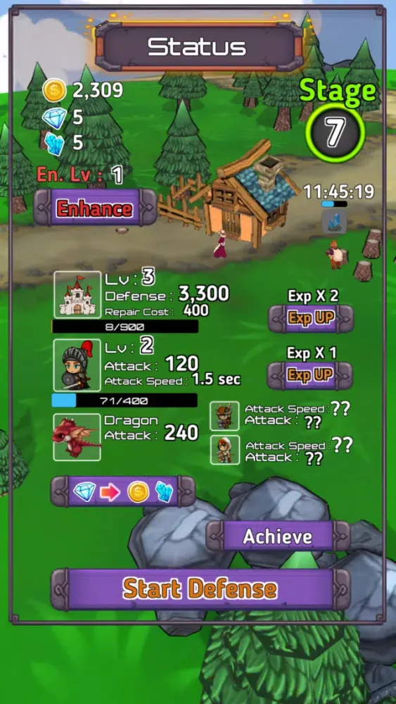Tangkapan layar Link Defense:Castle