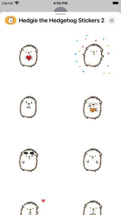 Скриншоты Hedgie the Hedgehog Stickers 2