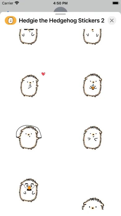 Скриншоты Hedgie the Hedgehog Stickers 2