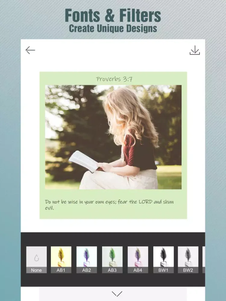 Capturas de tela do Bible Lens - add Bible quotes iPad 