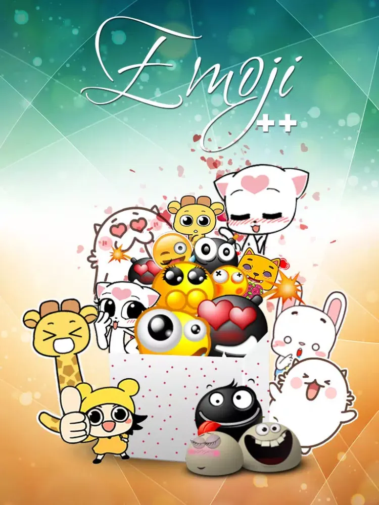 Screenshot di Emoji Keyboard - The Best TextArt + New Style Emoticons And More iPad 