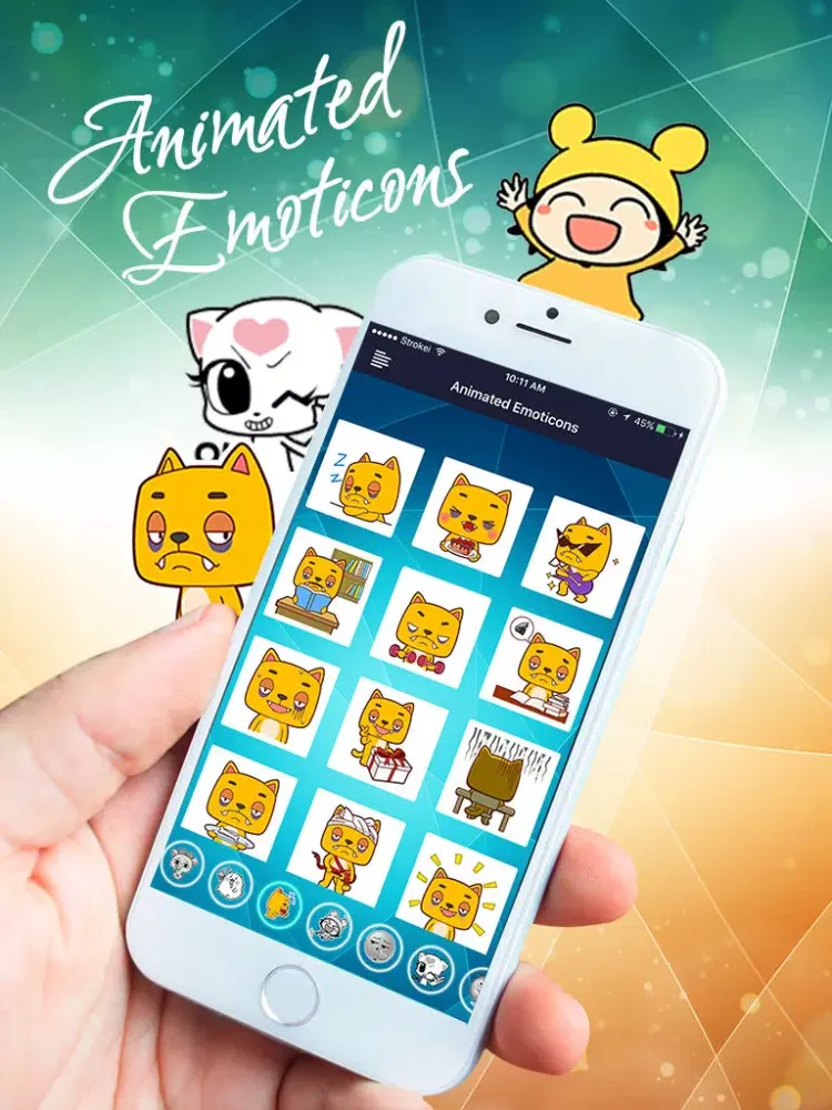 Screenshot di Emoji Keyboard - The Best TextArt + New Style Emoticons And More iPad 