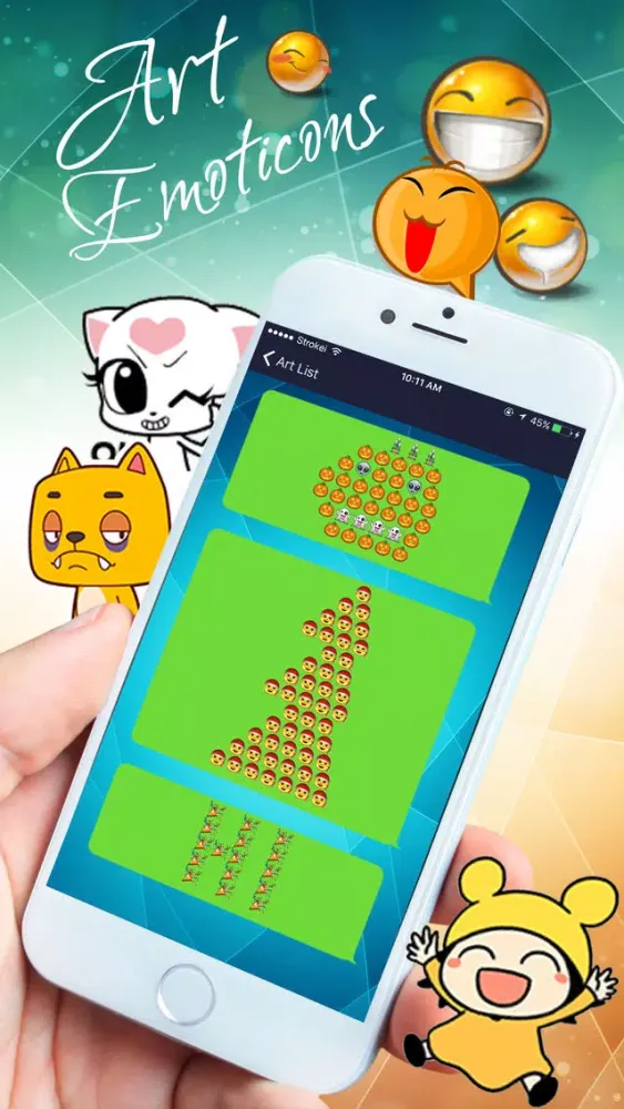 Screenshot di Emoji Keyboard - The Best TextArt + New Style Emoticons And More