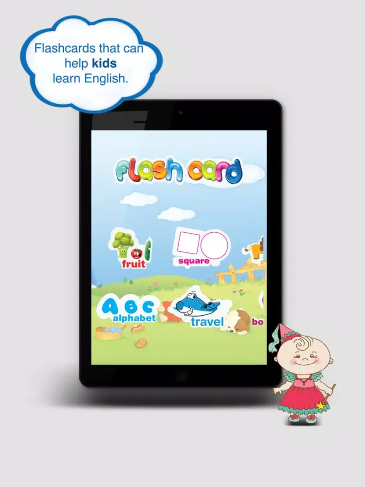 Capturas de tela do Flash Card For Kid - Help Kids learning english iPad 
