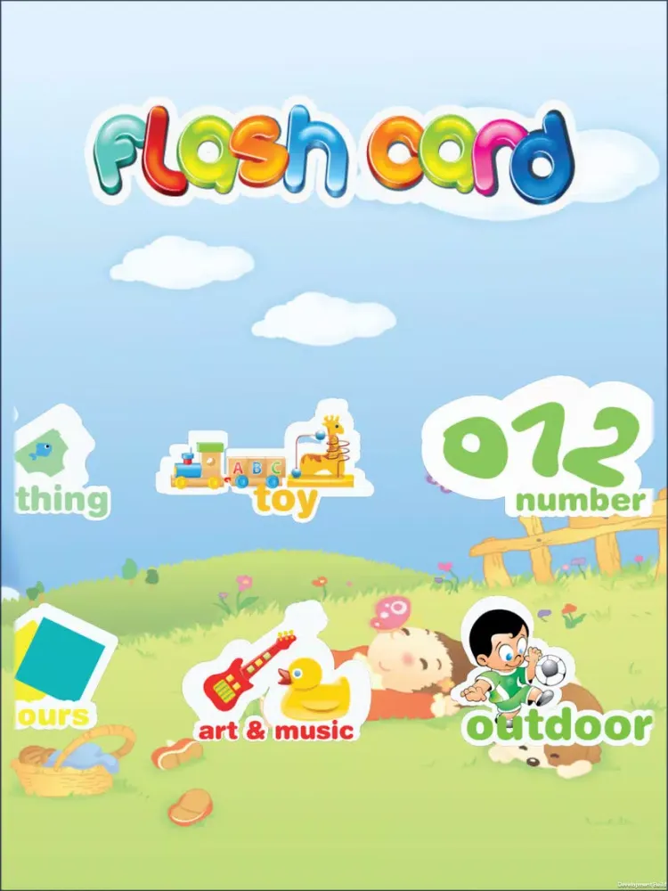 Capturas de tela do Flash Card For Kid - Help Kids learning english iPad 
