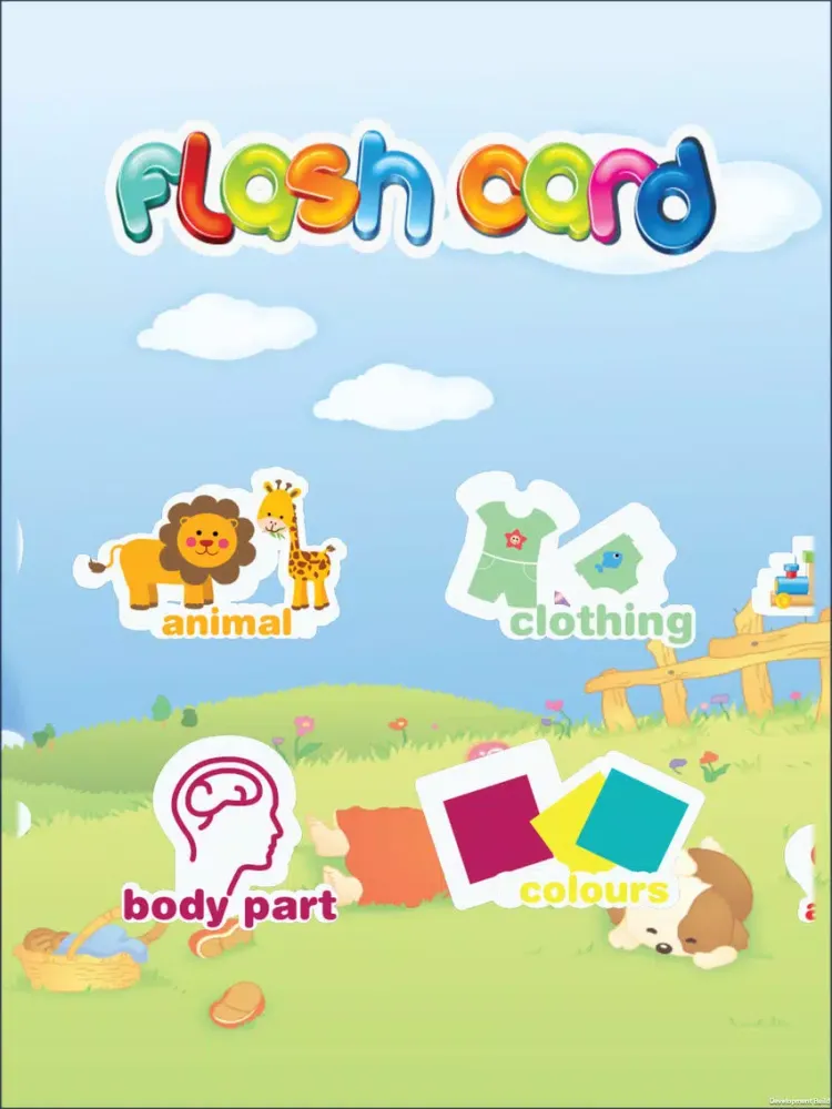 Capturas de tela do Flash Card For Kid - Help Kids learning english iPad 