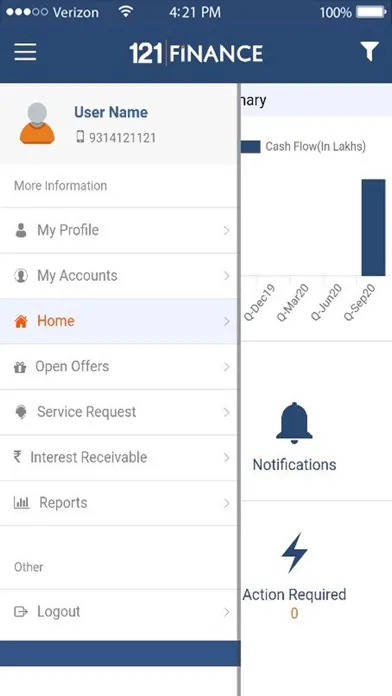 تصاویر 121 Finance - Investor App