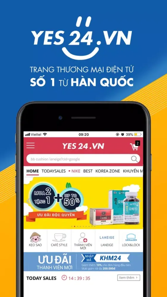 Yes24.vn - Mua sắm thông minh应用截图