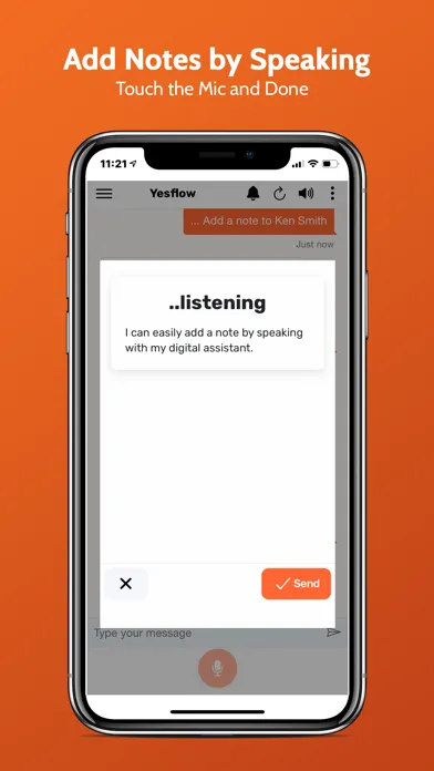 ภาพหน้าจอของ Yesflow Digital Assistant
