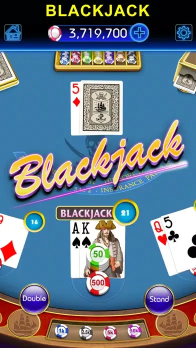 Tangkapan skrin Blackjack-black jack 21 casino