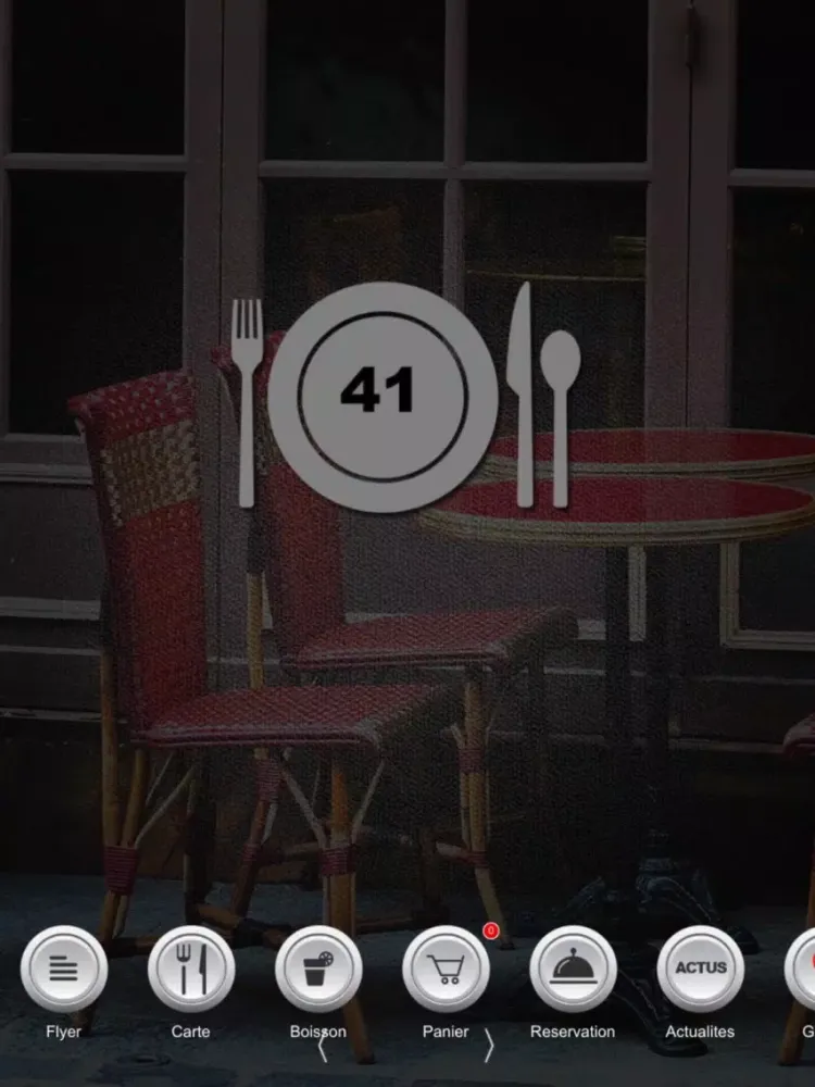 Ảnh chụp màn hình của Bistrot 41 Saint-Mandé iPad 
