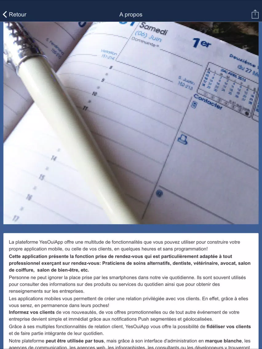 Screenshot di Rendez vous Pro iPad 