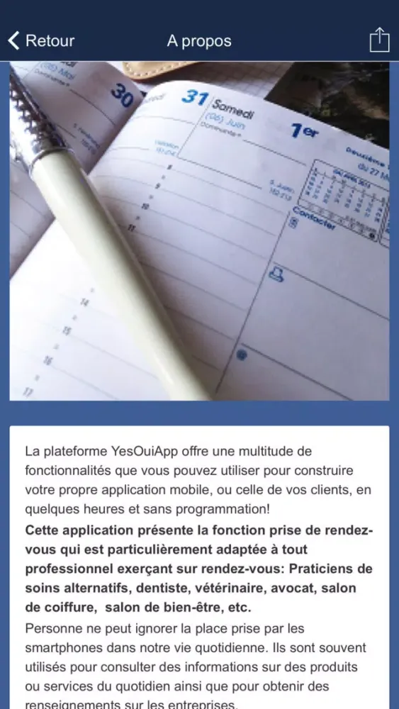Tangkapan layar Rendez vous Pro