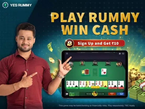 Yes Rummy - Play Cash Rummy iPad  스크린샷