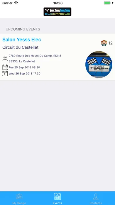 Zrzuty ekranu YESSS Events