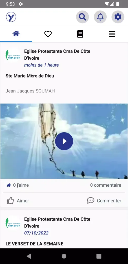 Ảnh chụp màn hình của Yesu Life
