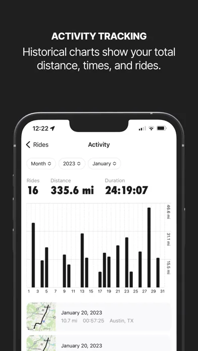 Tangkapan layar Everest Bike Computer