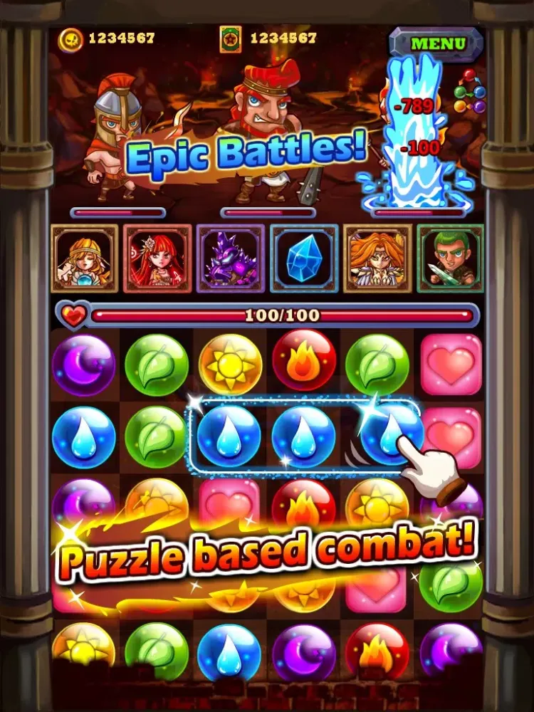 Dungeon Crush iPad  سکرین شاٹس