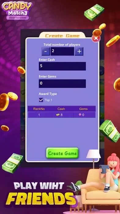 Скриншоты Candy Match3 Tournaments