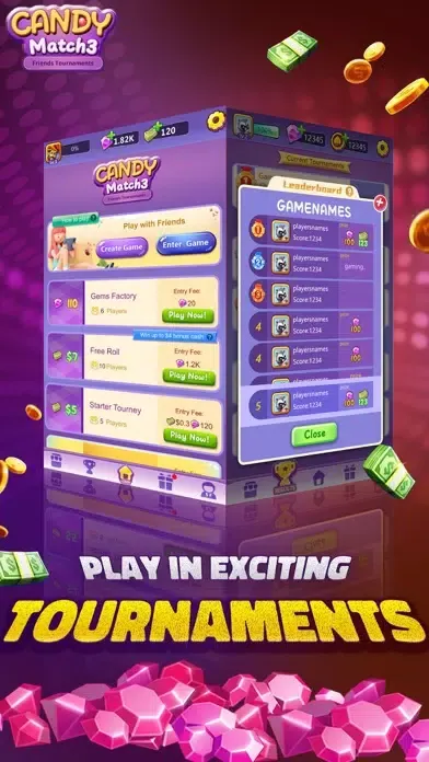 Скриншоты Candy Match3 Tournaments
