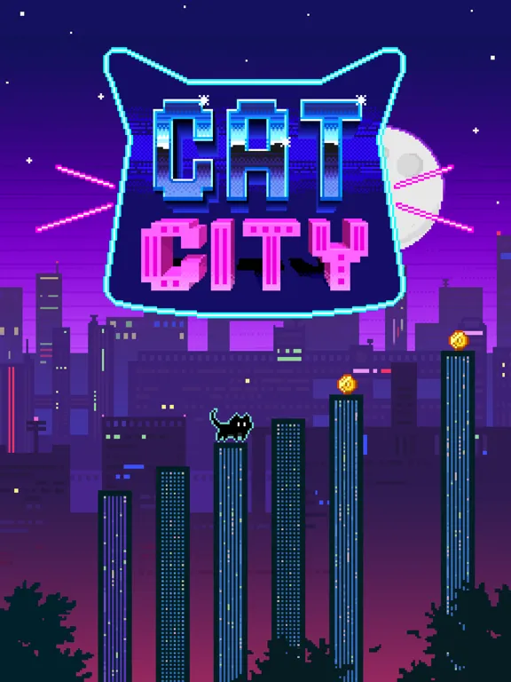 Ảnh chụp màn hình của Cat City — Geometry Jump iPad 