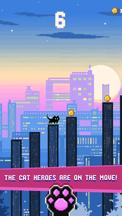 Ảnh chụp màn hình của Cat City — Geometry Jump