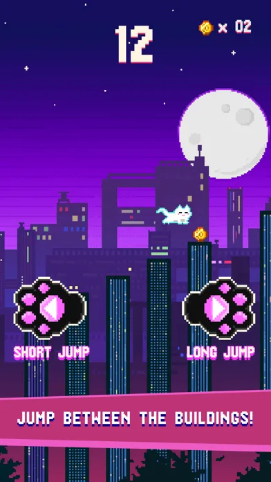 Ảnh chụp màn hình của Cat City — Geometry Jump