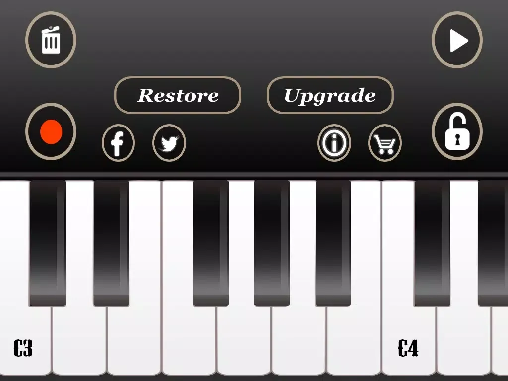 Electric Piano Pro HD iPad  سکرین شاٹس
